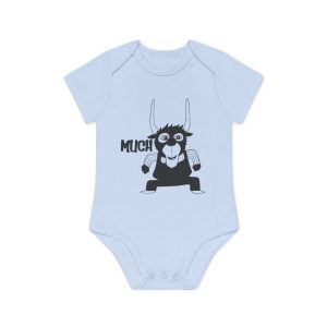 Body bebe manga corta organico - Azul empolvado - Camiseta Much