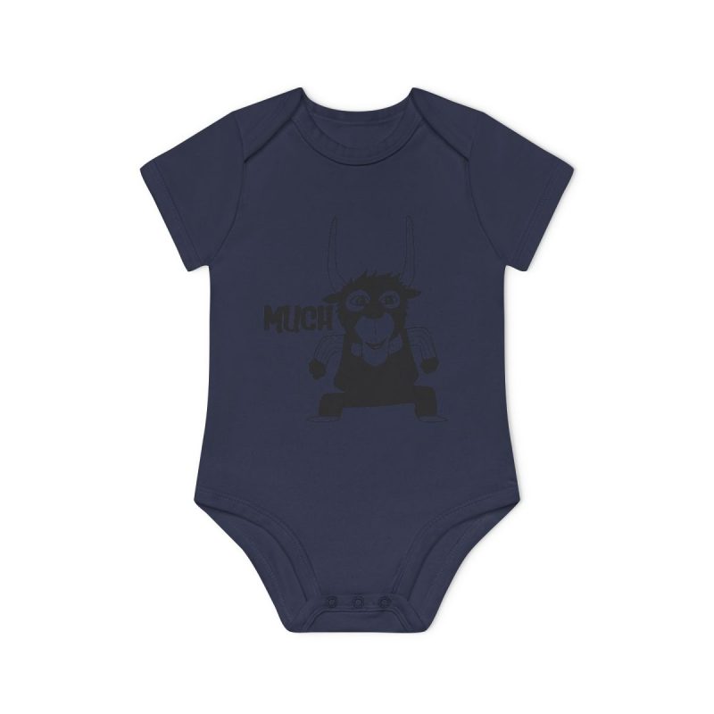 Body bebe manga corta organico - Azul marino nautico - Camiseta Much