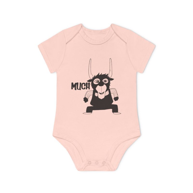 Body bebe manga corta organico - Rosa empolvado - Camiseta Much