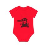 Body bebe manga corta organico - Rojo - Camiseta Much