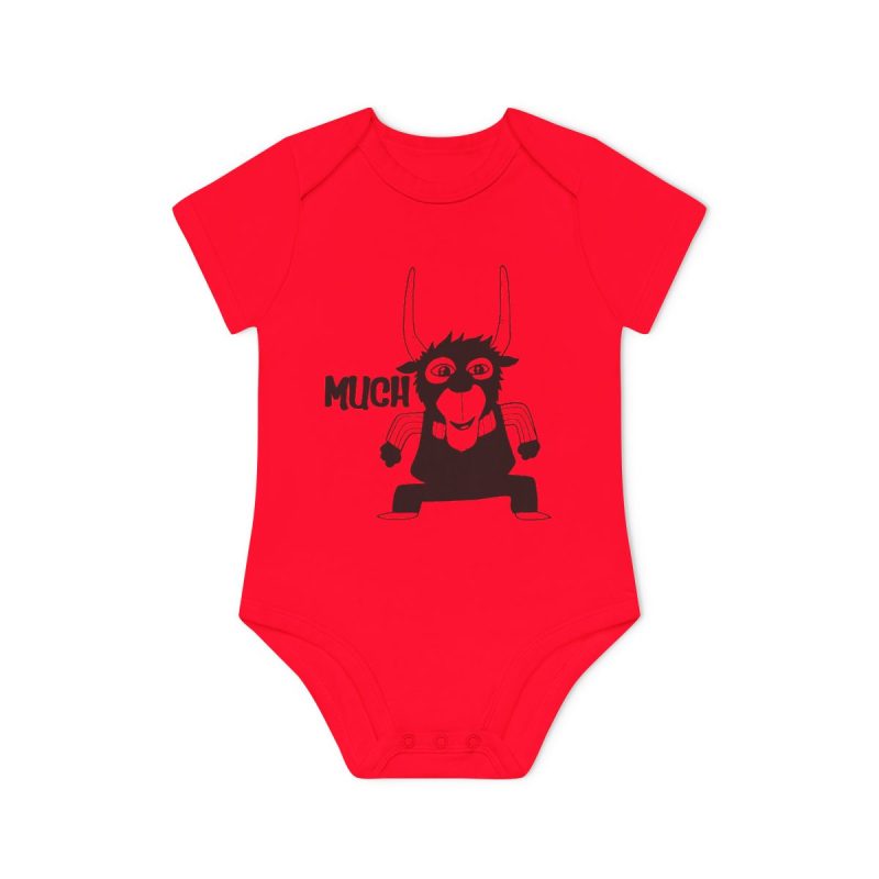 Body bebe manga corta organico - Rojo - Camiseta Much