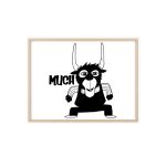 Poster con marco de madera - Marco de madera natural - Camiseta Much