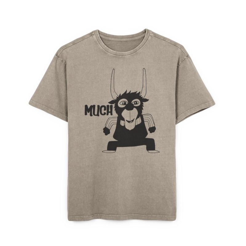 Camiseta oversize lavado acido - Caqui oscuro - Camiseta Much