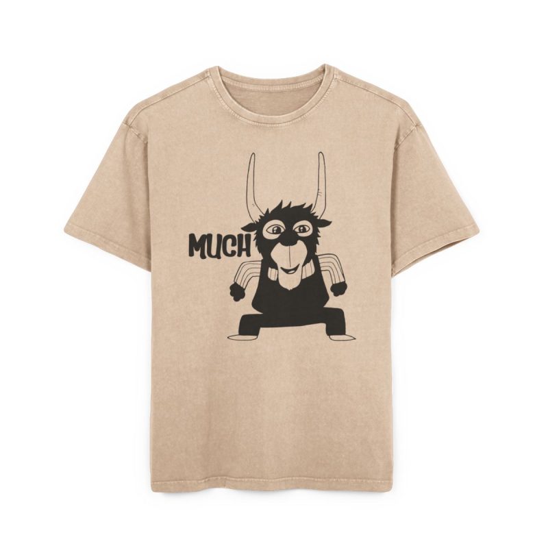 Camiseta oversize lavado acido - Beis - Camiseta Much