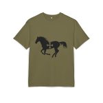 Camiseta oversize gruesa - Verde oliva - Cavall de Sant Joan Camiseta oversize gruesa - Verde oliva - Cavall de Sant Joan