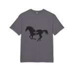 Camiseta oversize gruesa - Gris iman - Cavall de Sant Joan Camiseta oversize gruesa - Gris iman - Cavall de Sant Joan