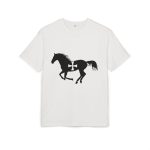 Camiseta oversize gruesa - Blanco puro - Cavall de Sant Joan Camiseta oversize gruesa - Blanco puro - Cavall de Sant Joan