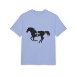 Camiseta oversize gruesa - Azul violeta - Cavall de Sant Joan Camiseta oversize gruesa - Azul violeta - Cavall de Sant Joan