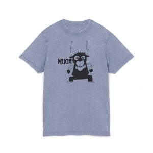 Camiseta lavado acido cuello redondo - Azul vintage - Camiseta Much