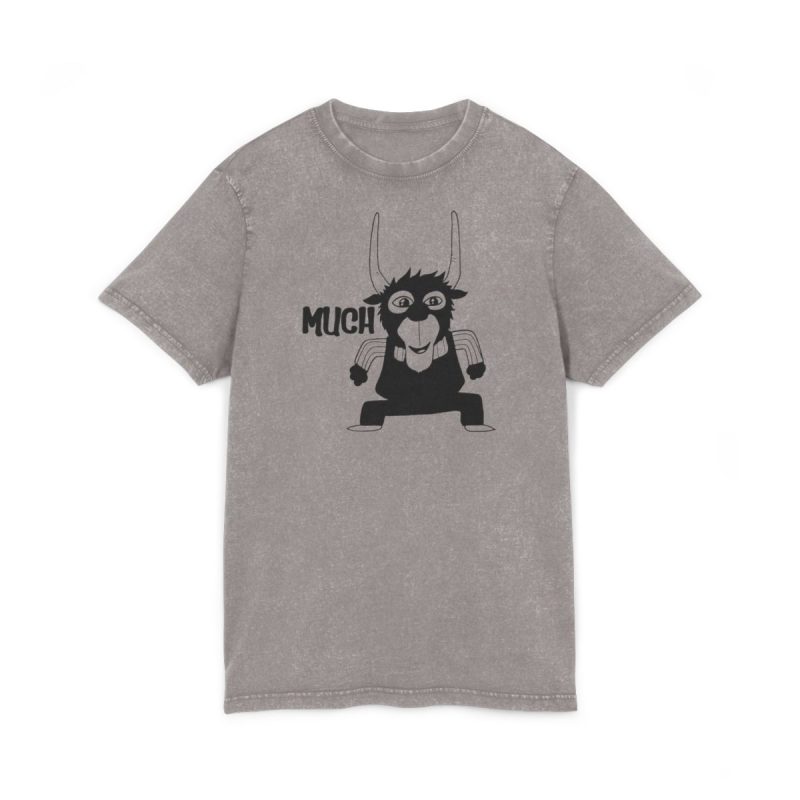 Camiseta lavado acido cuello redondo - Gris asfalto - Camiseta Much