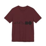 Camiseta jersey manga corta - Granate - Camiseta unisex «Ara va de BÓ» Camiseta jersey manga corta - Granate - Camiseta unisex «Ara va de BÓ»