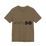 Camiseta jersey manga corta - Verde oliva jaspeado - Camiseta unisex «Ara va de BÓ» Camiseta jersey manga corta - Verde oliva jaspeado - Camiseta unisex «Ara va de BÓ»