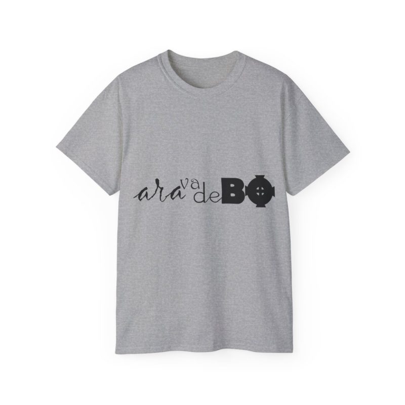 Camiseta ultra algodon - Gris deportivo - Camiseta unisex «Ara va de BÓ»