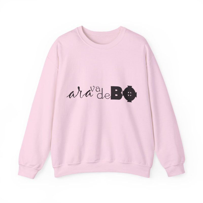 Sudadera cuello redondo - Rosa claro - Camiseta unisex «Ara va de BÓ»