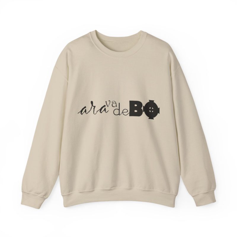 Sudadera cuello redondo - Arena - Camiseta unisex «Ara va de BÓ»