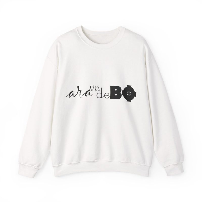 Sudadera cuello redondo - Blanco - Camiseta unisex «Ara va de BÓ»