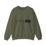 Sudadera cuello redondo - Verde militar - Camiseta unisex «Ara va de BÓ»