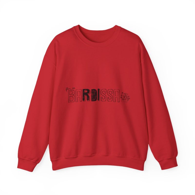 Sudadera cuello redondo - Rojo - Flor de bardissa