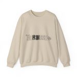 Sudadera cuello redondo - Arena - Flor de bardissa Sudadera cuello redondo - Arena - Flor de bardissa