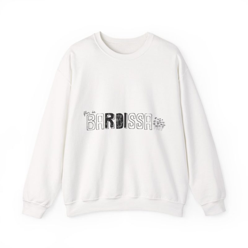 Sudadera cuello redondo - Blanco - Flor de bardissa