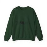 Sudadera cuello redondo - Verde bosque - Flor de bardissa Sudadera cuello redondo - Verde bosque - Flor de bardissa