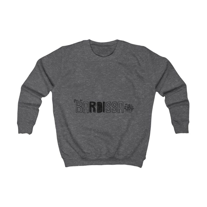 Sudadera infantil - Gris marengo - Flor de bardissa