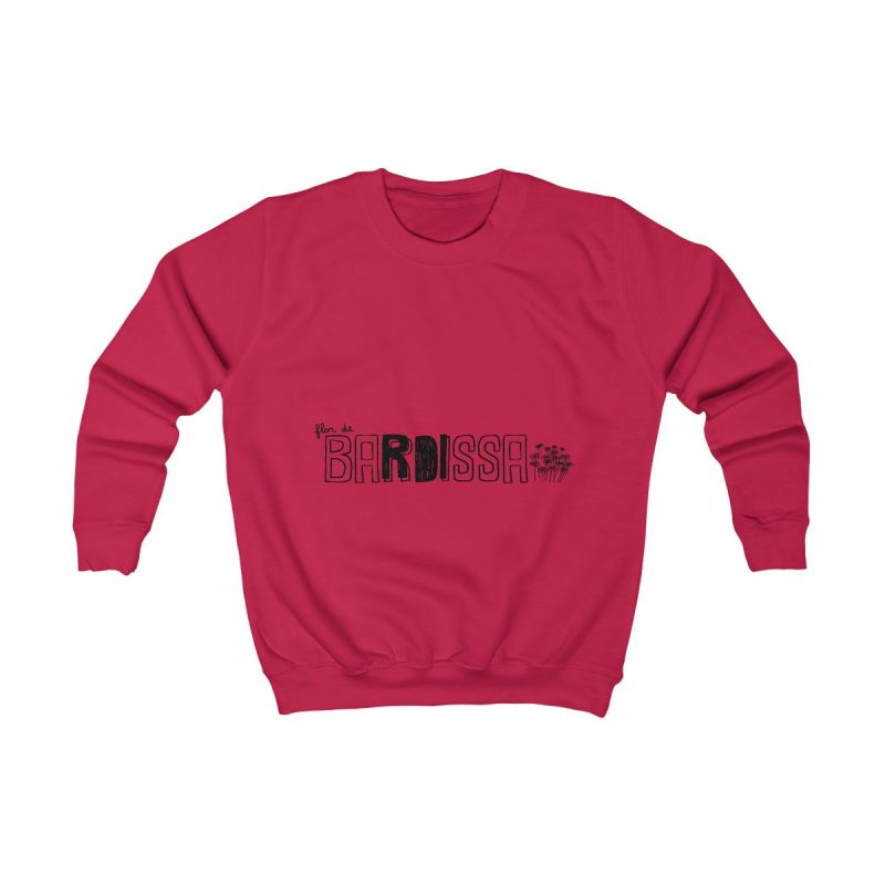 Sudadera infantil - Rojo fuego - Flor de bardissa