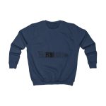 Sudadera infantil - Azul marino Oxford - Flor de bardissa Sudadera infantil - Azul marino Oxford - Flor de bardissa