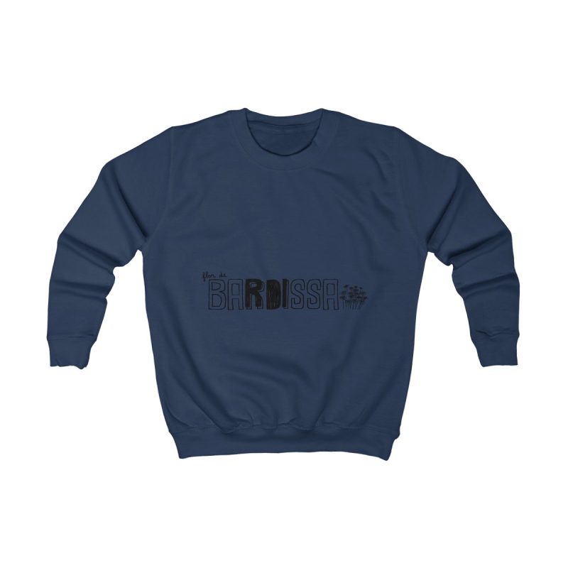 Sudadera infantil - Azul marino Oxford - Flor de bardissa