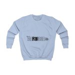 Sudadera infantil - Azul cielo - Flor de bardissa Sudadera infantil - Azul cielo - Flor de bardissa