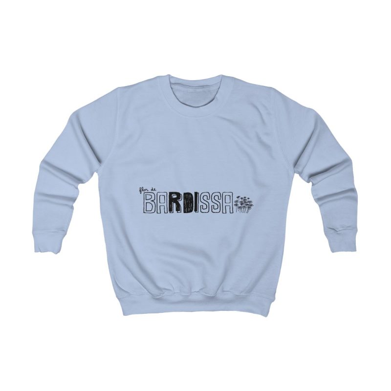Sudadera infantil - Azul cielo - Flor de bardissa