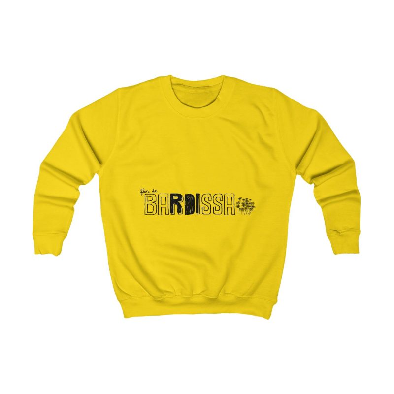 Sudadera infantil - Amarillo sol - Flor de bardissa