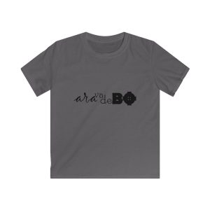 Camiseta infantil Softstyle - Gris marengo - Camiseta unisex «Ara va de BÓ»