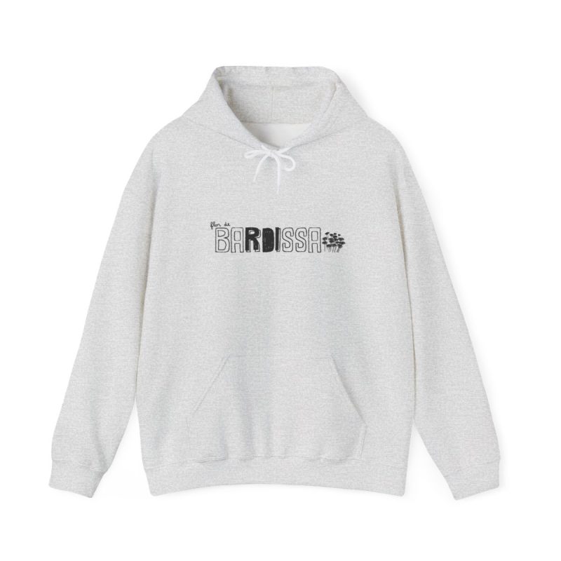 Sudadera con capucha - Gris ceniza - Flor de bardissa Sudadera con capucha - Gris ceniza - Flor de bardissa