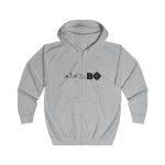 Sudadera con capucha y cremallera - Gris jaspeado claro - Camiseta unisex «Ara va de BÓ» Sudadera con capucha y cremallera - Gris jaspeado claro - Camiseta unisex «Ara va de BÓ»