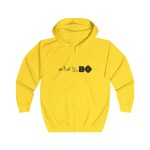 Sudadera con capucha y cremallera - Amarillo sol - Camiseta unisex «Ara va de BÓ» Sudadera con capucha y cremallera - Amarillo sol - Camiseta unisex «Ara va de BÓ»