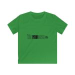 Camiseta infantil Softstyle - Verde irlandes - Flor de bardissa