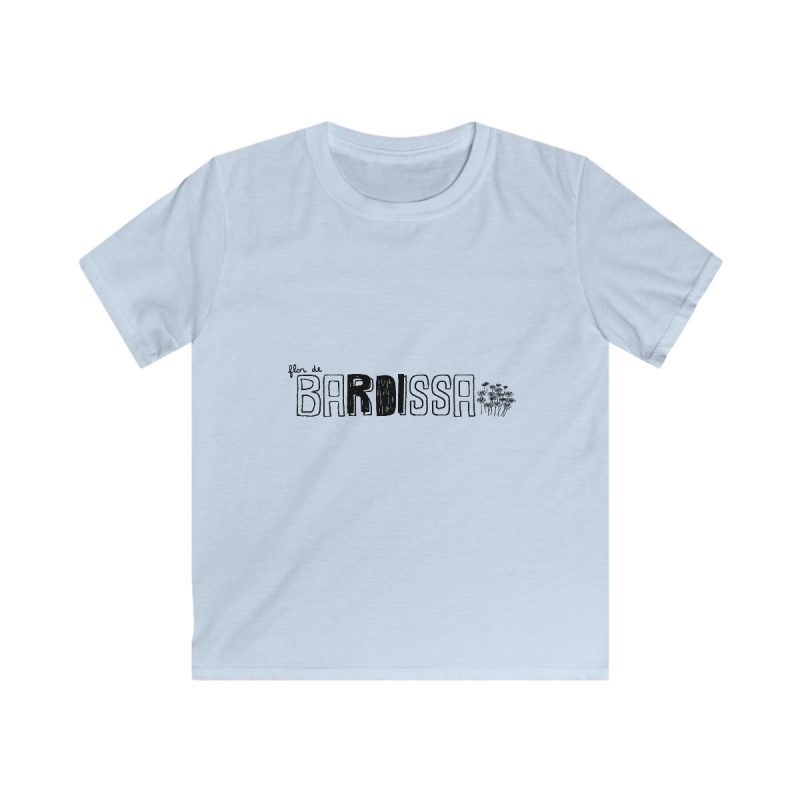 Camiseta infantil Softstyle - Azul claro - Flor de bardissa