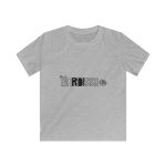 Camiseta infantil Softstyle - Gris deportivo - Flor de bardissa