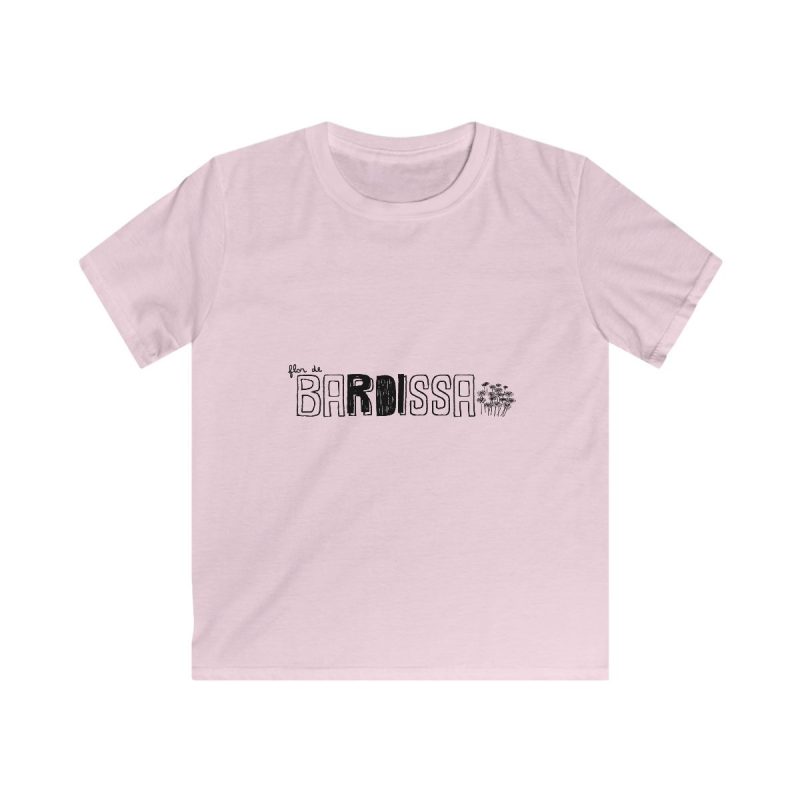 Camiseta infantil Softstyle - Rosa claro - Flor de bardissa