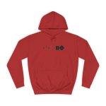 Sudadera universitaria - Rojo fuego - Camiseta unisex «Ara va de BÓ»