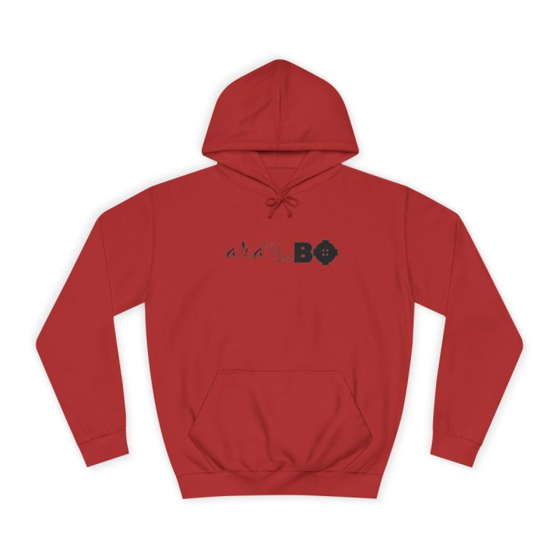 Sudadera universitaria - Rojo fuego - Camiseta unisex «Ara va de BÓ»