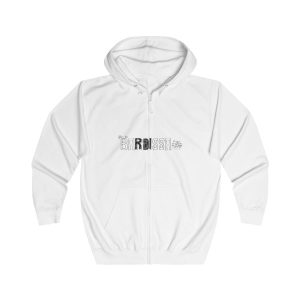 Sudadera con capucha y cremallera - Blanco artico - Flor de bardissa