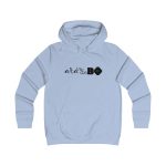 Sudadera universitaria mujer - Azul cielo - Camiseta unisex «Ara va de BÓ»