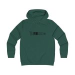 Sudadera universitaria mujer - Verde botella - Flor de bardissa