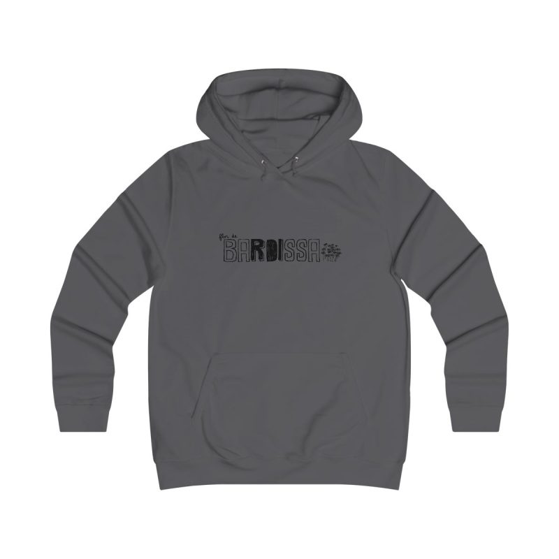 Sudadera universitaria mujer - Gris marengo - Flor de bardissa