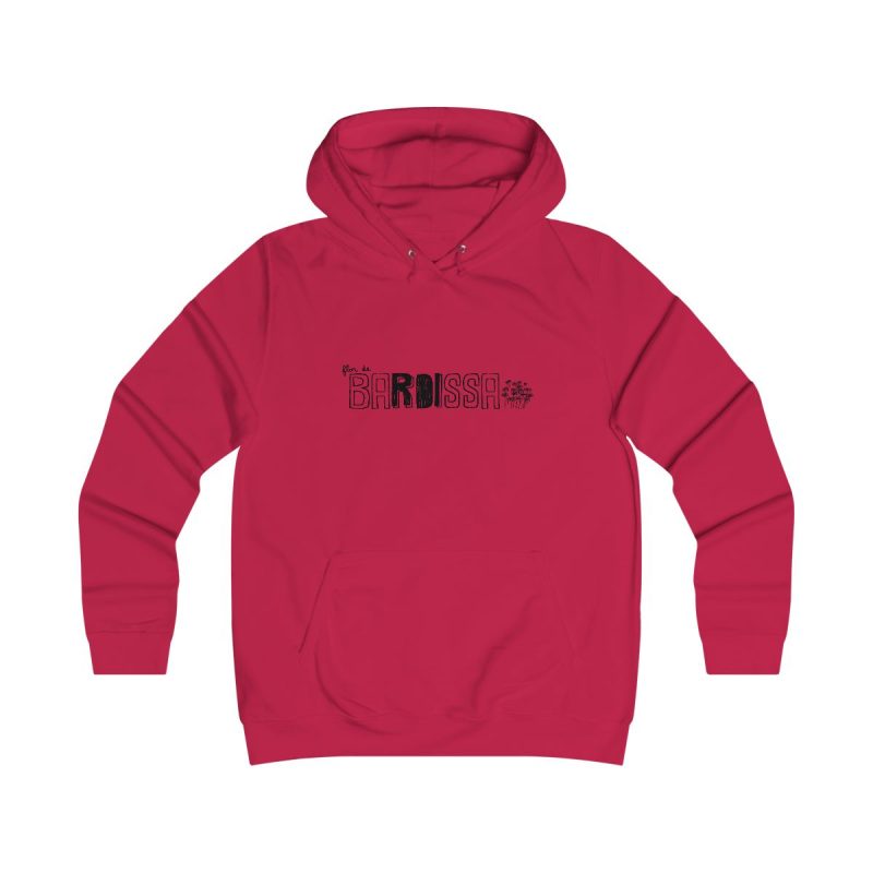 Sudadera universitaria mujer - Rojo fuego - Flor de bardissa