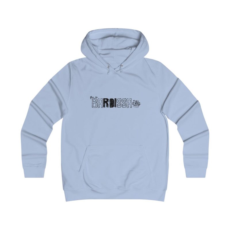 Sudadera universitaria mujer - Azul cielo - Flor de bardissa