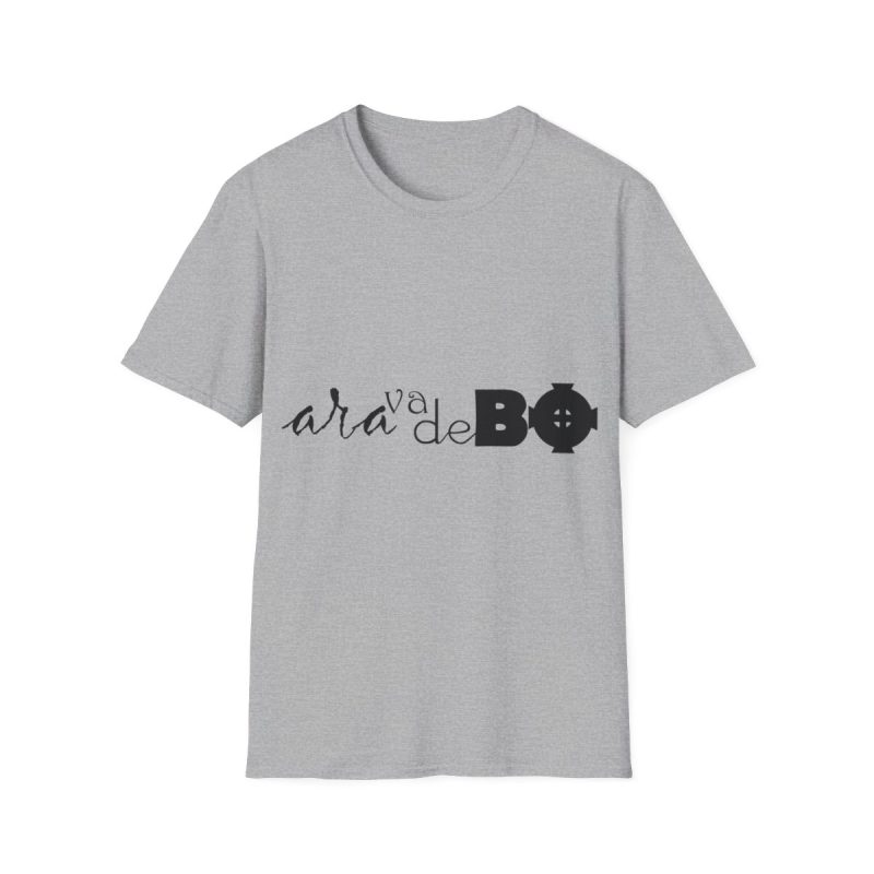 Camiseta Softstyle - Gris deportivo - Camiseta unisex «Ara va de BÓ»