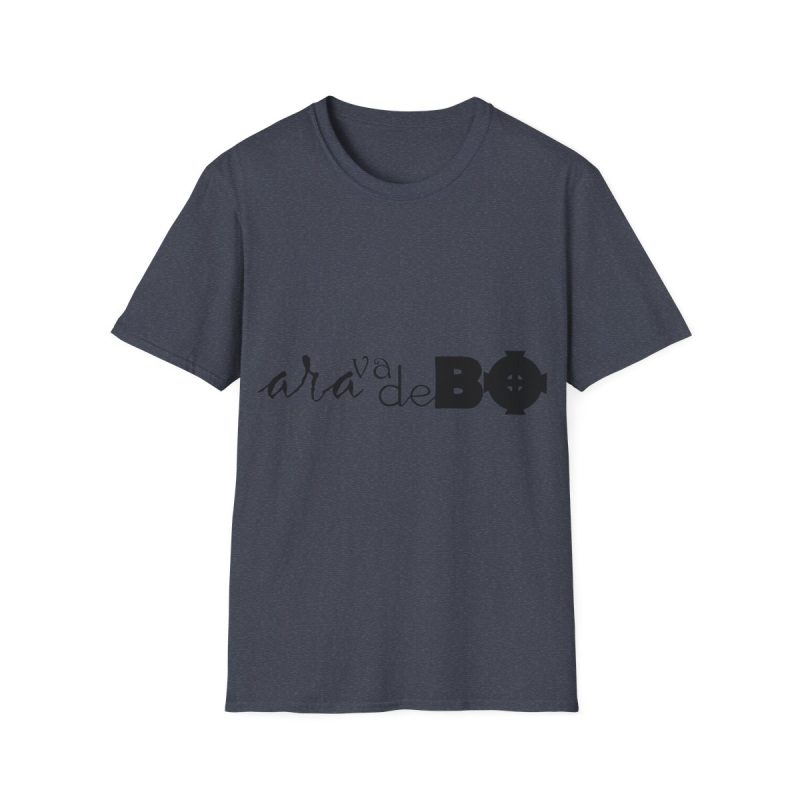 Camiseta Softstyle - Azul marino jaspeado - Camiseta unisex «Ara va de BÓ»